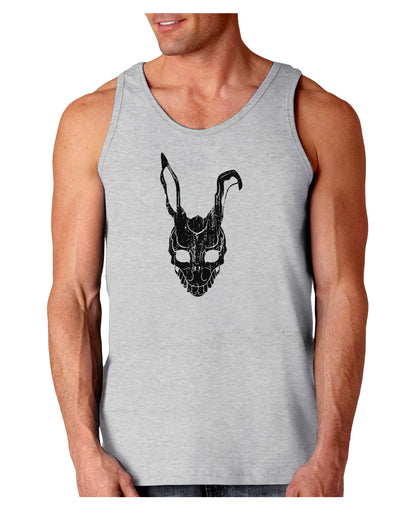 Scary Bunny Face Black Distressed Loose Tank Top-Loose Tank Top-TooLoud-AshGray-Small-Davson Sales