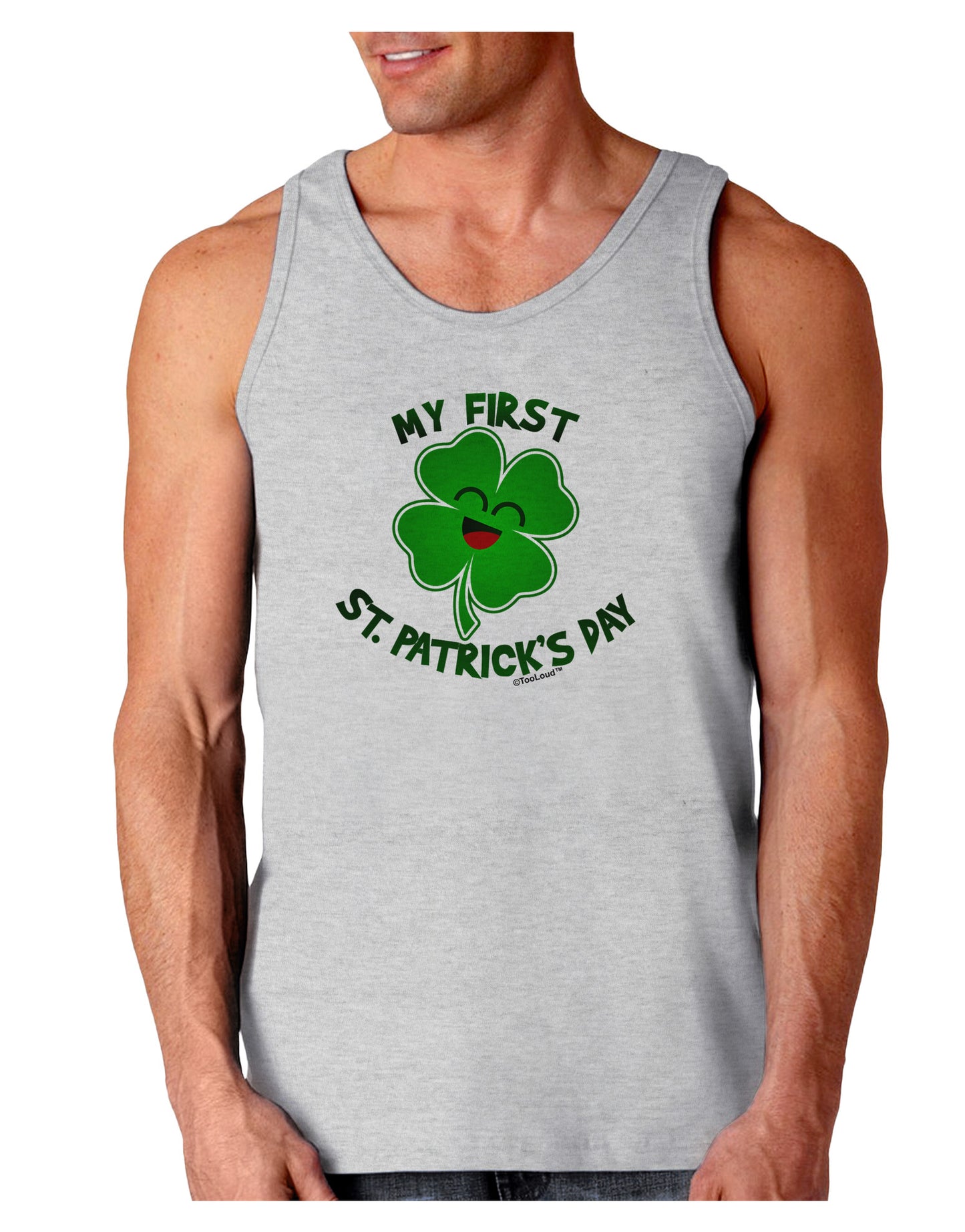 My First St. Patrick's Day Loose Tank Top-Loose Tank Top-TooLoud-AshGray-Small-Davson Sales