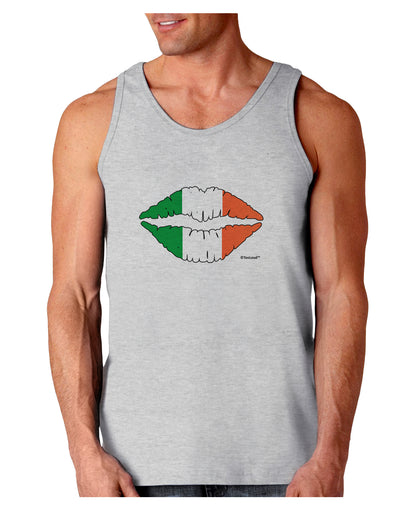 Irish Flag Kiss Loose Tank Top by TooLoud-Loose Tank Top-TooLoud-AshGray-Small-Davson Sales