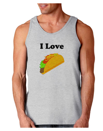 I love Tacos Loose Tank Top-Loose Tank Top-TooLoud-AshGray-Small-Davson Sales