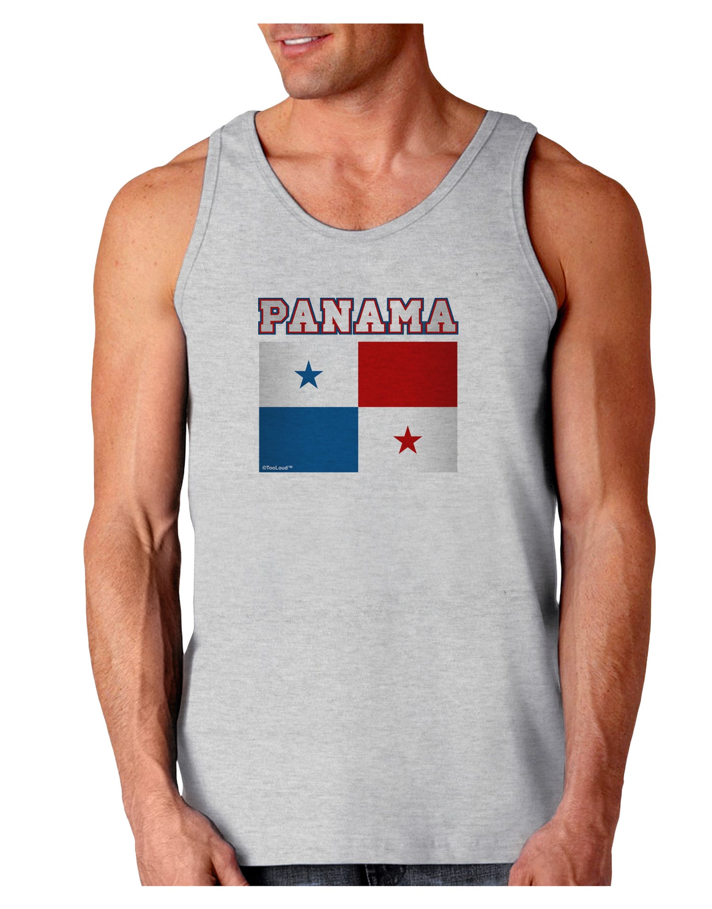Panama Flag Loose Tank Top-Loose Tank Top-TooLoud-AshGray-Small-Davson Sales