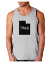 Utah - United States Shape Loose Tank Top by TooLoud-Loose Tank Top-TooLoud-AshGray-Small-Davson Sales