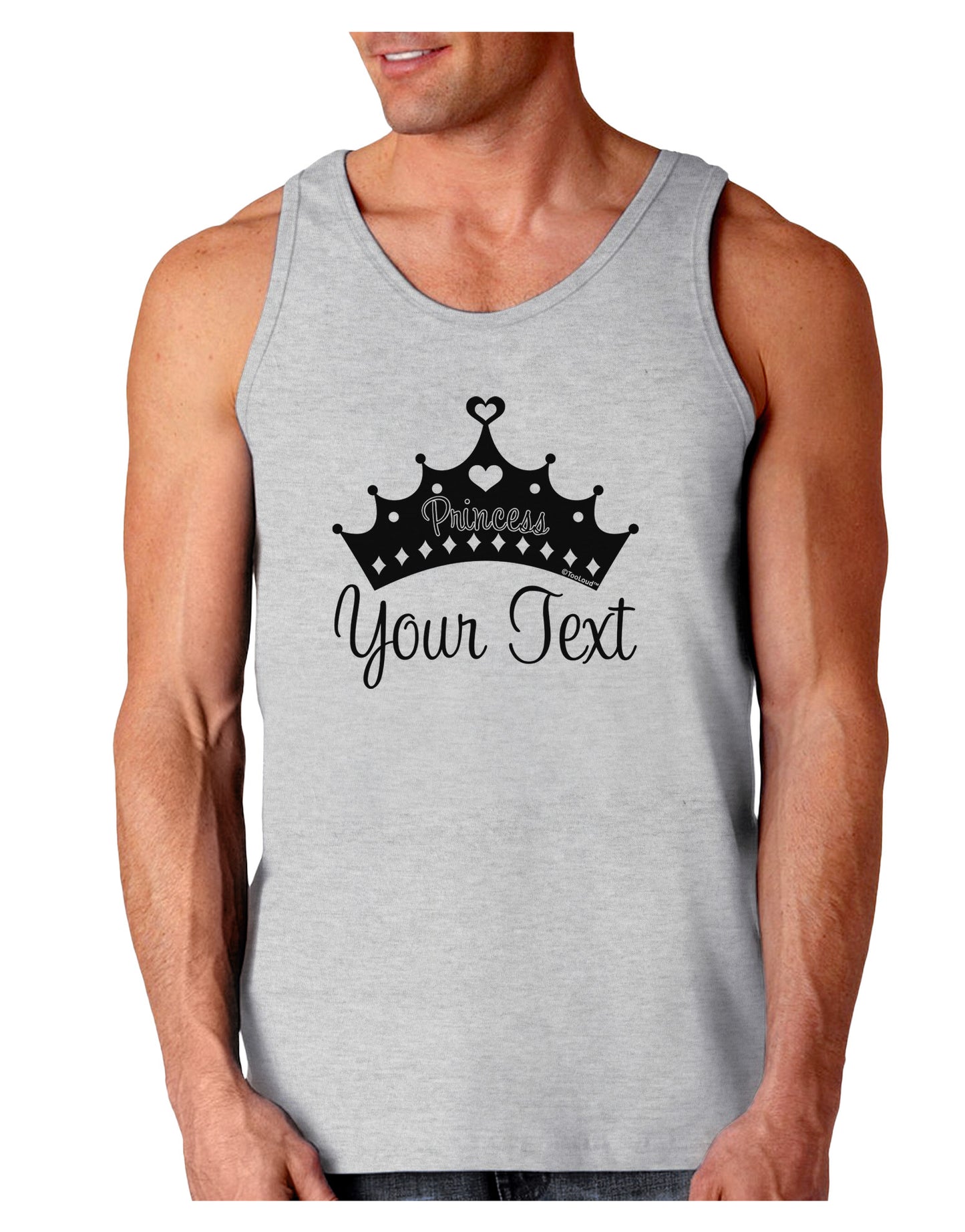 Personalized Princess -Name- Design Loose Tank Top-Loose Tank Top-TooLoud-AshGray-Small-Davson Sales