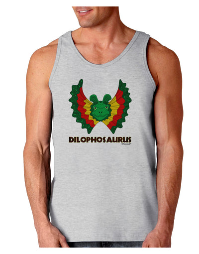 Dilophosaurus Design - Color - Text Loose Tank Top by TooLoud-Loose Tank Top-TooLoud-AshGray-Small-Davson Sales