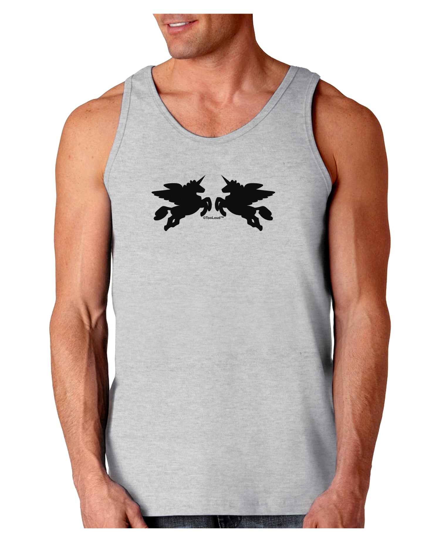 Unicorn Pegasus Design Loose Tank Top by TooLoud-Loose Tank Top-TooLoud-AshGray-Small-Davson Sales