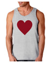 Big Red Heart Valentine's Day Loose Tank Top-Loose Tank Top-TooLoud-AshGray-Small-Davson Sales