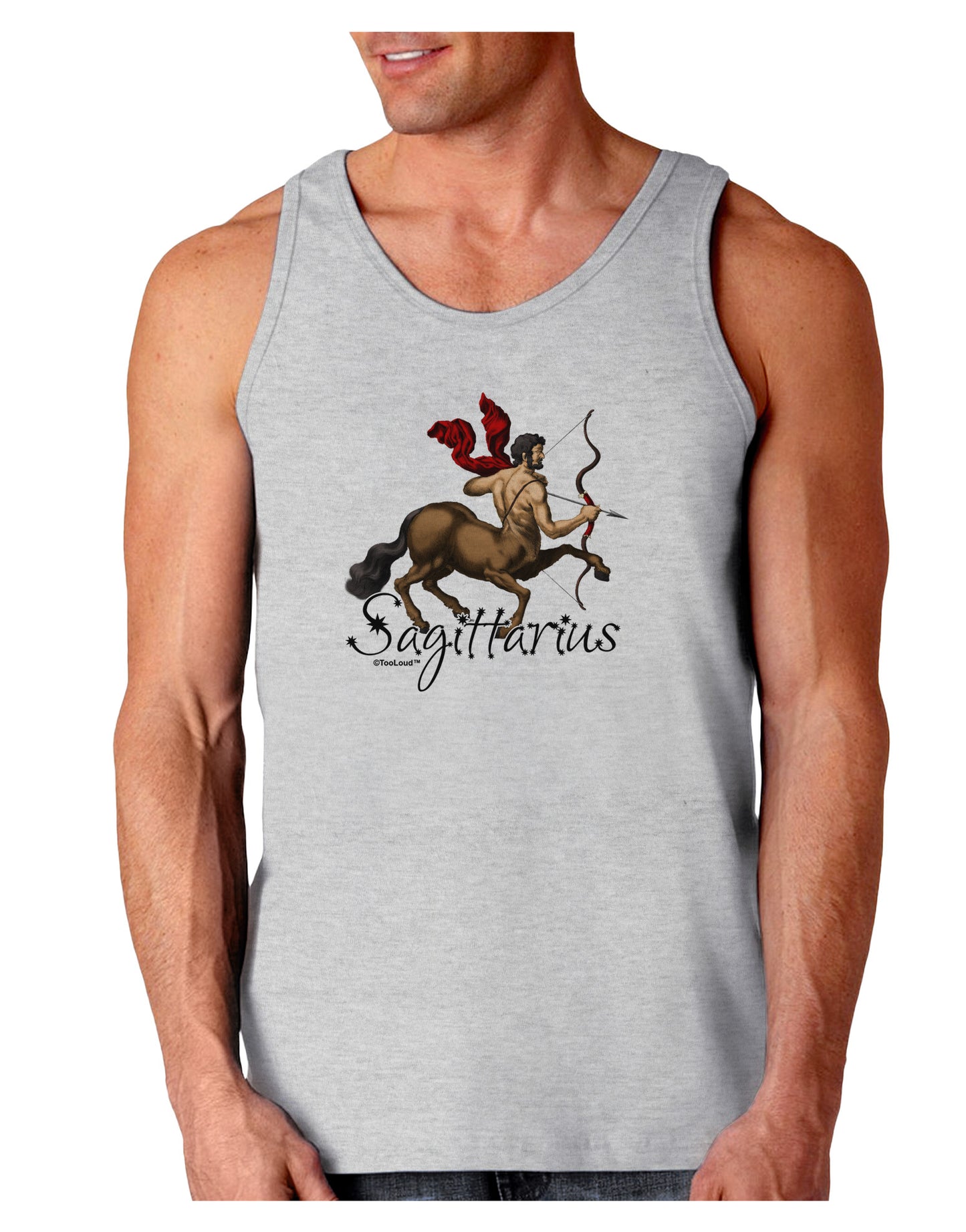 Sagittarius Color Illustration Loose Tank Top-Loose Tank Top-TooLoud-AshGray-Small-Davson Sales