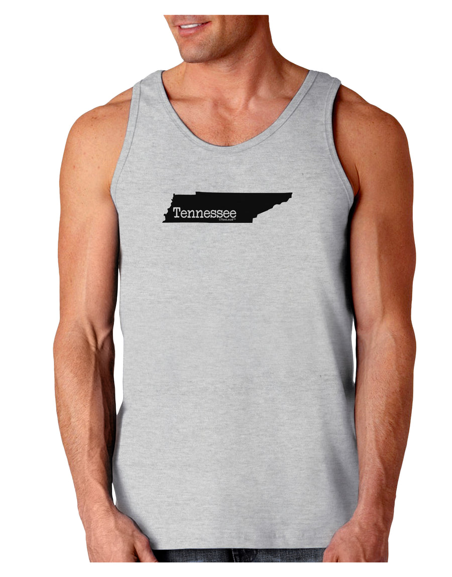 Tennessee - United States Shape Loose Tank Top by TooLoud-Loose Tank Top-TooLoud-White-Small-Davson Sales