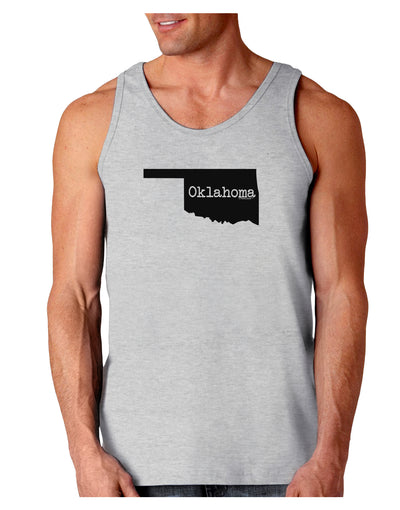 Oklahoma - United States Shape Loose Tank Top by TooLoud-Loose Tank Top-TooLoud-AshGray-Small-Davson Sales