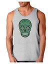 Version 5 Green Day of the Dead Calavera Loose Tank Top-Loose Tank Top-TooLoud-AshGray-Small-Davson Sales