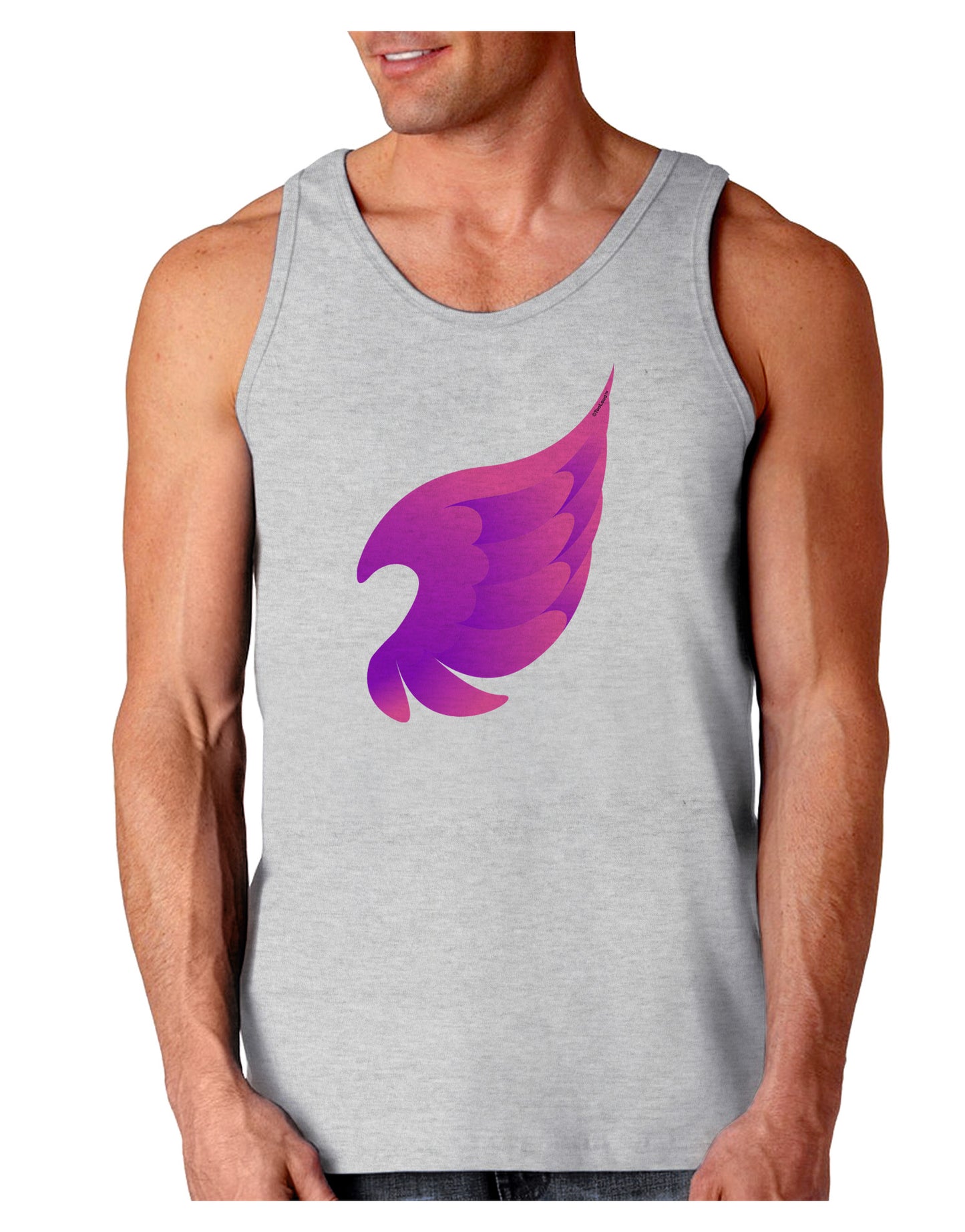 Cute Single Angel Wing Loose Tank Top-Loose Tank Top-TooLoud-AshGray-Small-Davson Sales