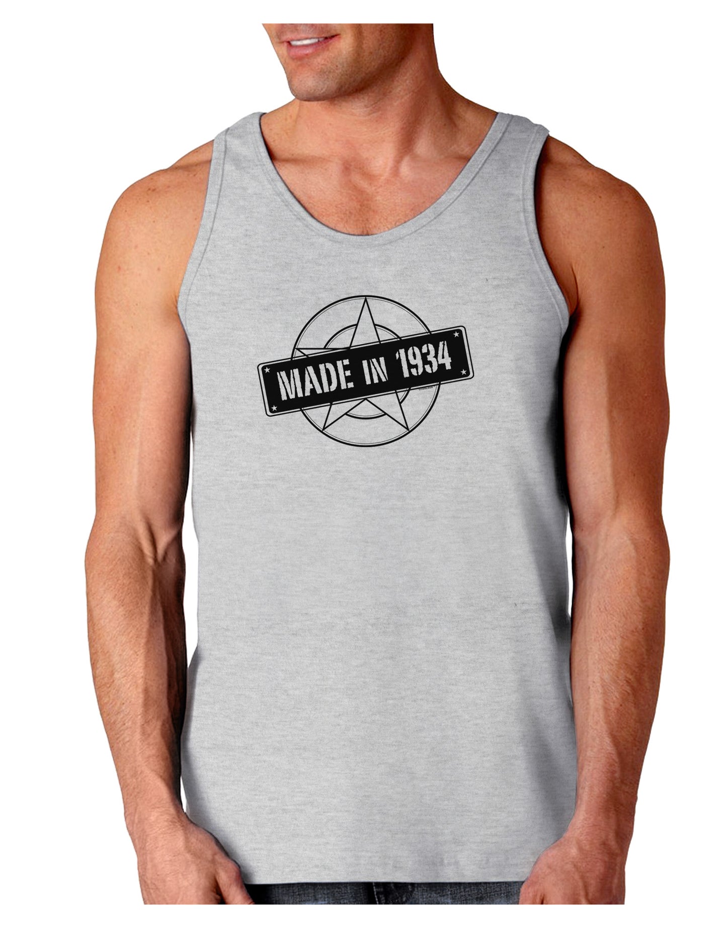 Made In Birth Year 1934 Loose Tank Top-Loose Tank Top-TooLoud-AshGray-Small-Davson Sales