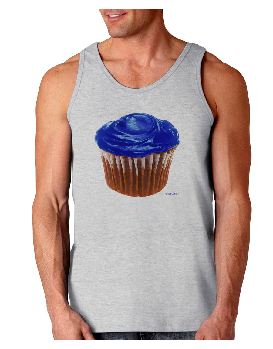 Giant Bright Blue Cupcake Loose Tank Top by TooLoud-Loose Tank Top-TooLoud-White-Small-Davson Sales