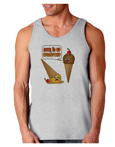 Suck It Up Buttercup Icecream Loose Tank Top-Loose Tank Top-TooLoud-AshGray-Small-Davson Sales