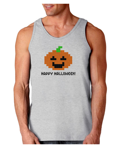 Pixel Pumpkin - Halloween Loose Tank Top-Loose Tank Top-TooLoud-AshGray-Small-Davson Sales