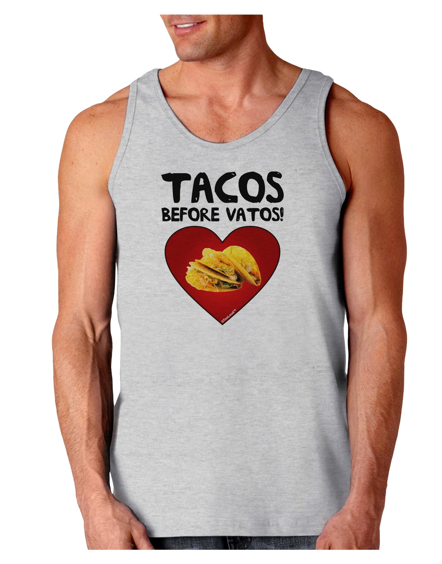 Tacos before Vatos Loose Tank Top-Loose Tank Top-TooLoud-AshGray-Small-Davson Sales