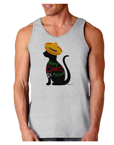 Happy Cinco de Meow - Cinco de Mayo Cat Loose Tank Top by TooLoud-Loose Tank Top-TooLoud-AshGray-Small-Davson Sales