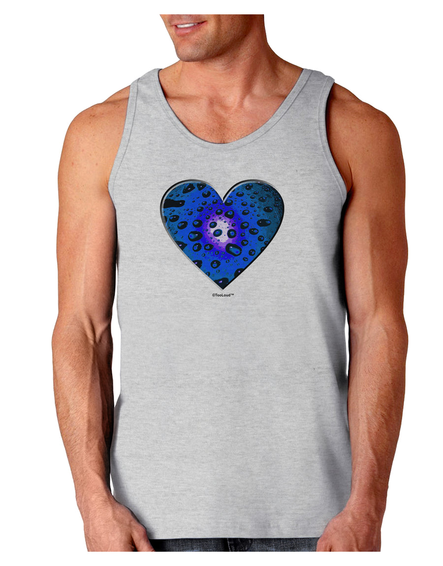 Water Droplet Heart Blue Loose Tank Top by TooLoud-Loose Tank Top-TooLoud-White-Small-Davson Sales