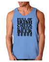 Full of Irish Cheer and Green Beer Loose Tank Top by TooLoud-Loose Tank Top-TooLoud-CarolinaBlue-Small-Davson Sales