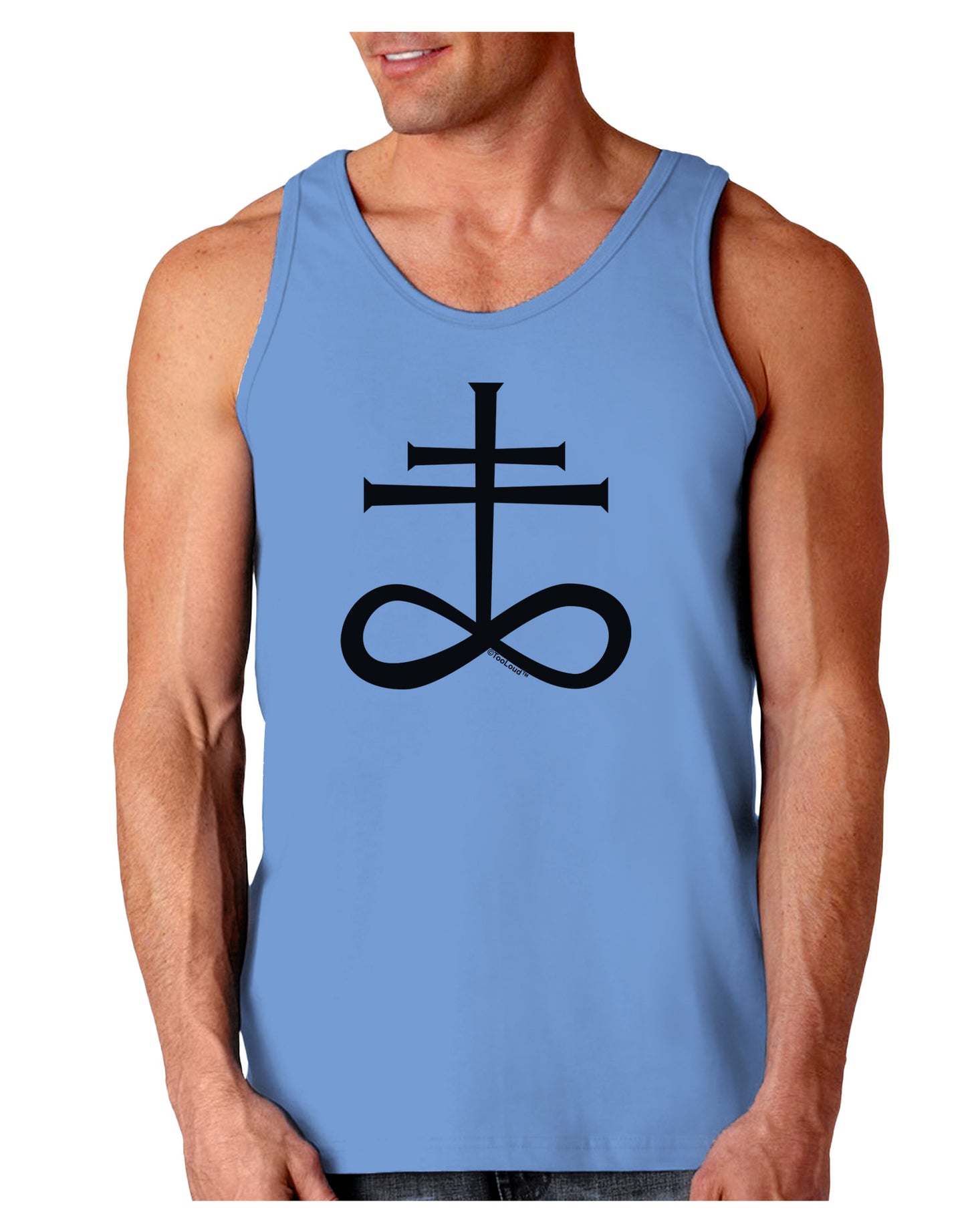 Sulphur Cross Loose Tank Top-Loose Tank Top-TooLoud-CarolinaBlue-Small-Davson Sales