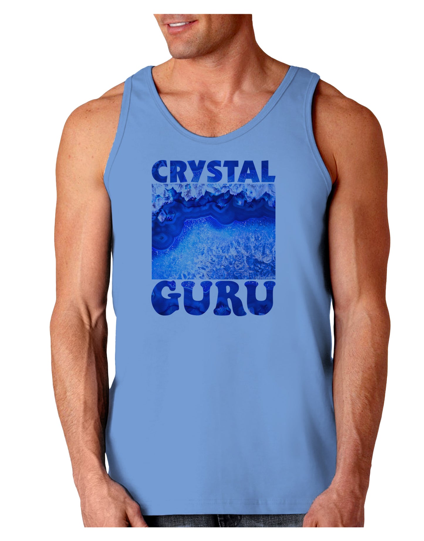 Crystal Guru Loose Tank Top-Loose Tank Top-TooLoud-CarolinaBlue-Small-Davson Sales