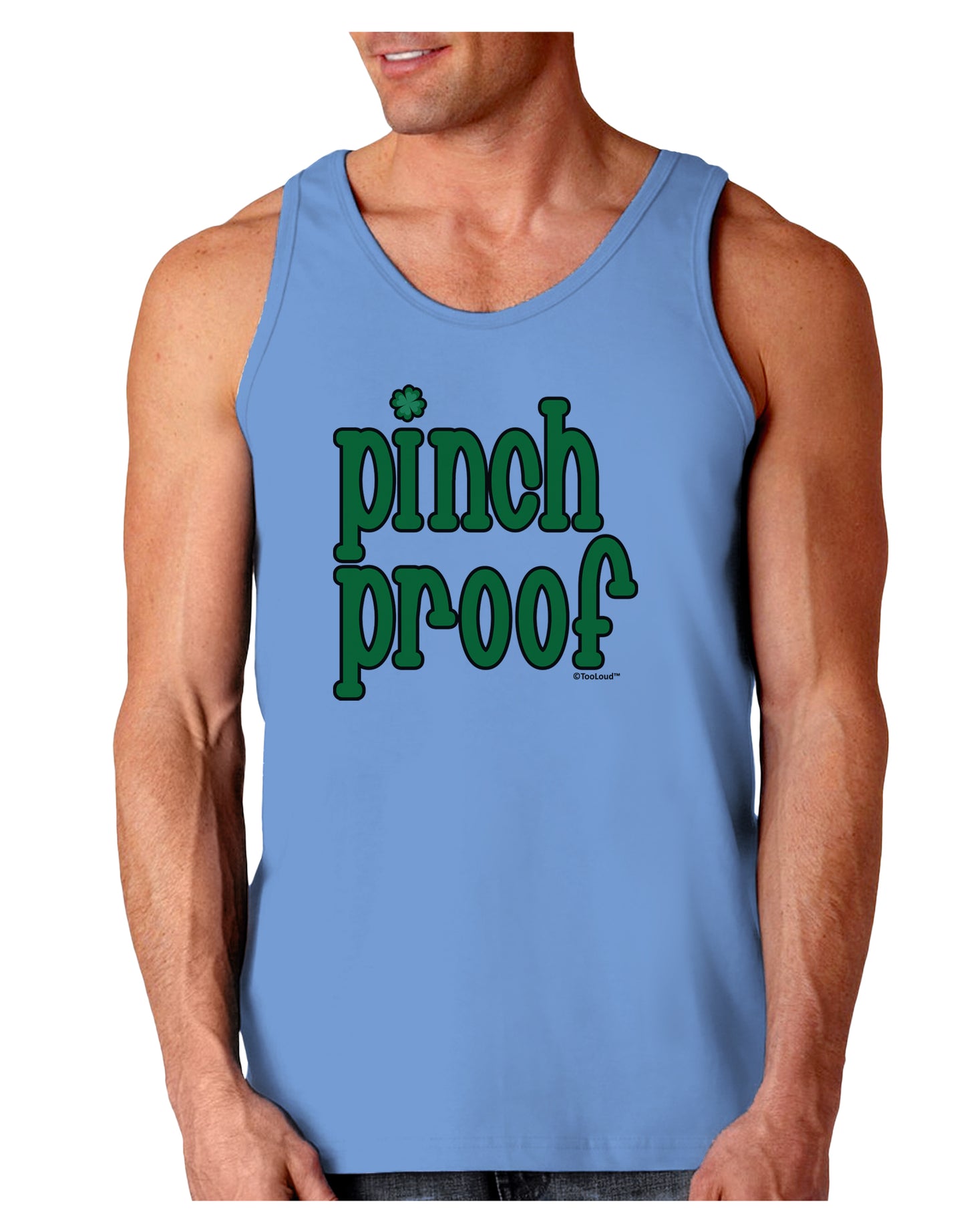 Pinch Proof - St. Patrick's Day Loose Tank Top by TooLoud-Loose Tank Top-TooLoud-CarolinaBlue-Small-Davson Sales