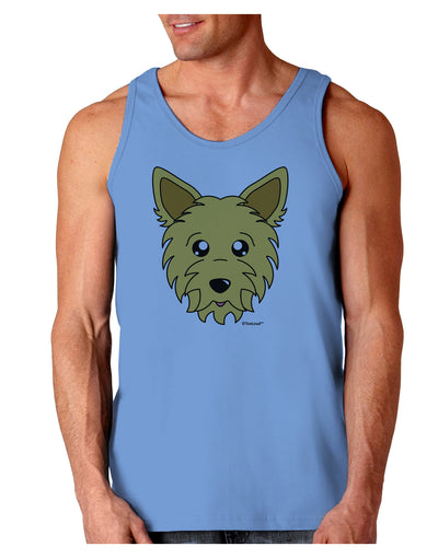 Cute Yorkshire Terrier Yorkie Dog Loose Tank Top by TooLoud-Loose Tank Top-TooLoud-CarolinaBlue-Small-Davson Sales