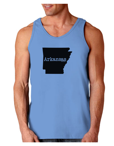 Arkansas - United States Shape Loose Tank Top by TooLoud-Loose Tank Top-TooLoud-CarolinaBlue-Small-Davson Sales