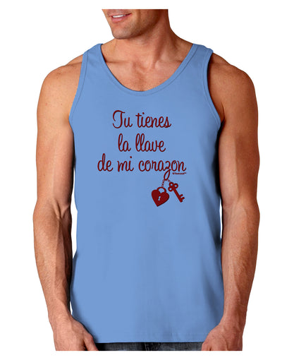 Tu Tienes La Llave De Mi Corazon Loose Tank Top by TooLoud-Loose Tank Top-TooLoud-CarolinaBlue-Small-Davson Sales