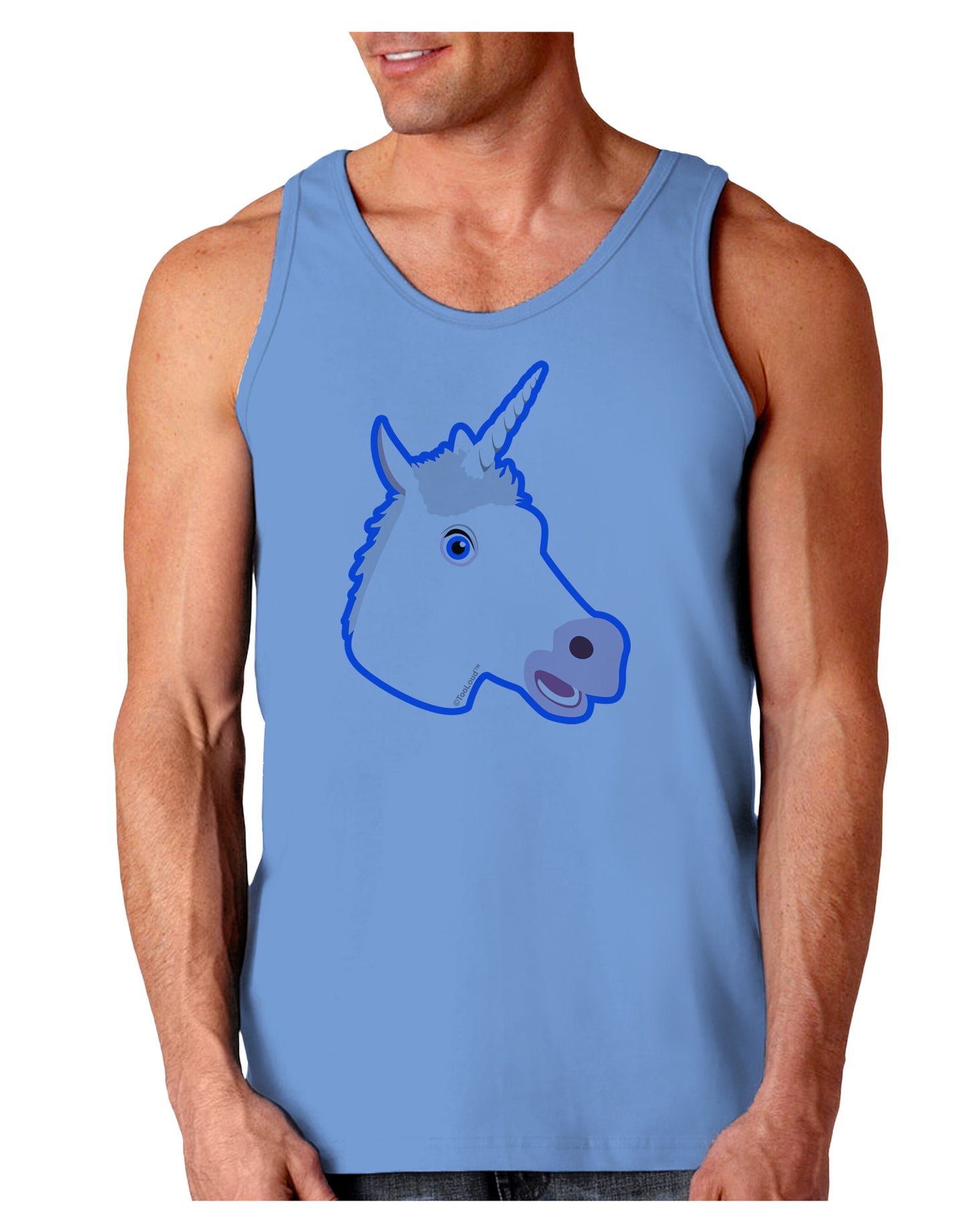 Fanciful Unicorn Loose Tank Top-Loose Tank Top-TooLoud-CarolinaBlue-Small-Davson Sales