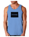 Colorado - United States Shape Loose Tank Top by TooLoud-Loose Tank Top-TooLoud-CarolinaBlue-Small-Davson Sales