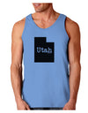 Utah - United States Shape Loose Tank Top by TooLoud-Loose Tank Top-TooLoud-CarolinaBlue-Small-Davson Sales