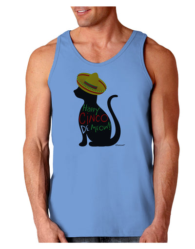 Happy Cinco de Meow - Cinco de Mayo Cat Loose Tank Top by TooLoud-Loose Tank Top-TooLoud-CarolinaBlue-Small-Davson Sales