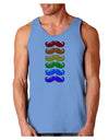 Colorful Rainbow Mustaches Loose Tank Top-Loose Tank Top-TooLoud-CarolinaBlue-Small-Davson Sales