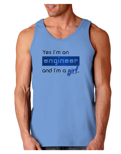 TooLoud Yes I am a Engineer Girl Loose Tank Top-Loose Tank Top-TooLoud-CarolinaBlue-Small-Davson Sales