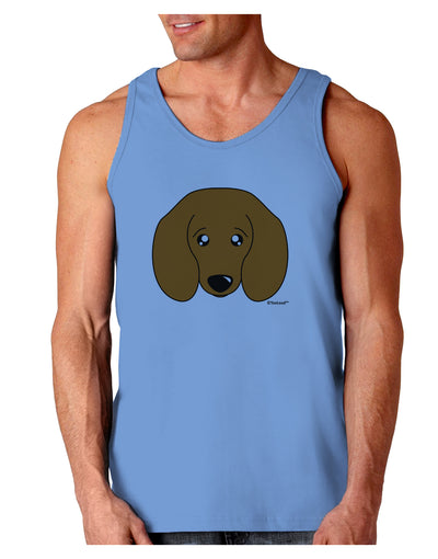 Cute Doxie Dachshund Dog Loose Tank Top by TooLoud-Loose Tank Top-TooLoud-CarolinaBlue-Small-Davson Sales