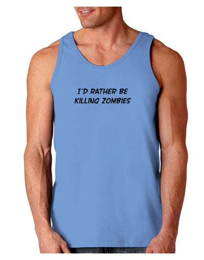 I'd Rather Be Killing Zombies Loose Tank Top-Loose Tank Top-TooLoud-CarolinaBlue-Small-Davson Sales