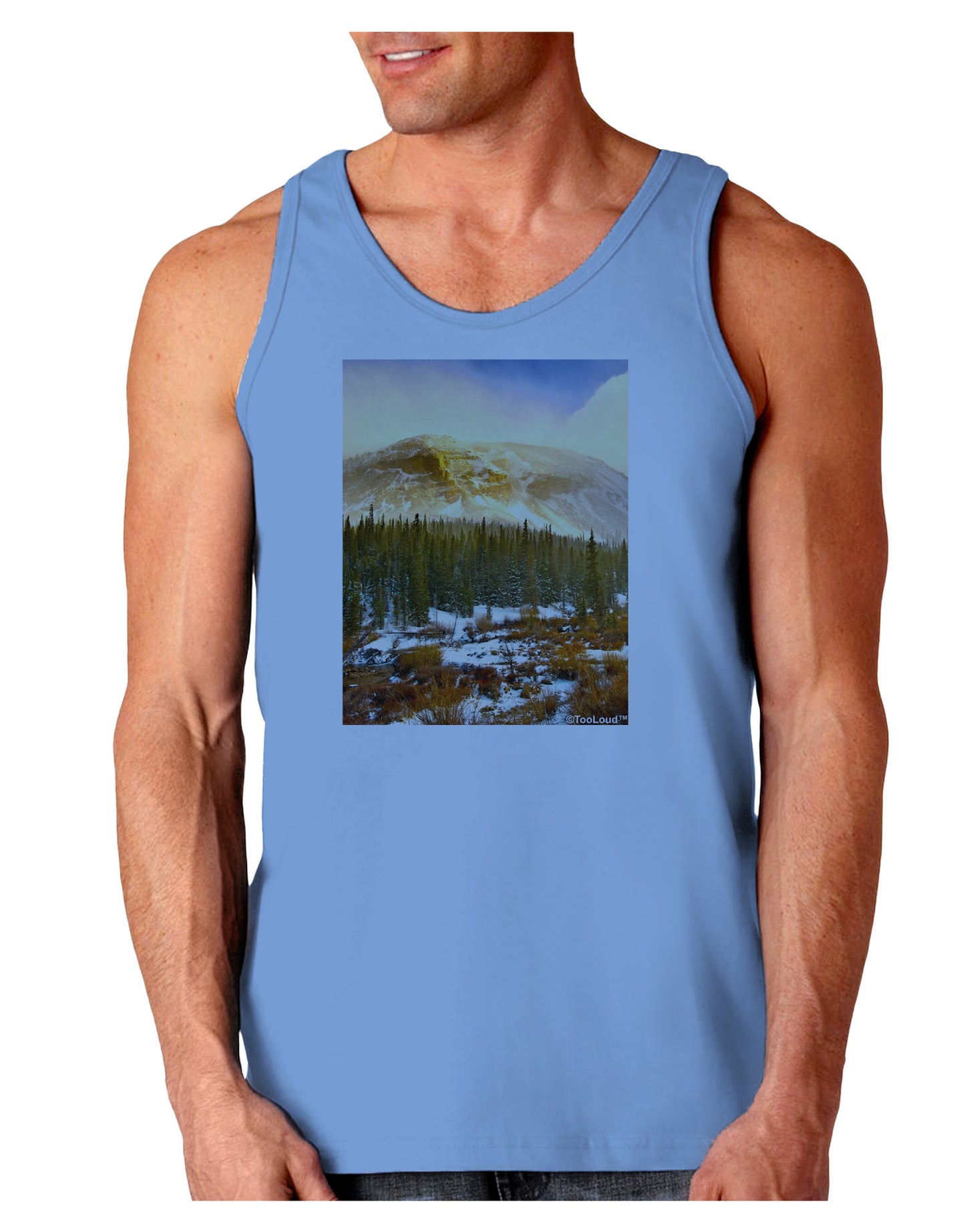 Nature Photography - Mountain Glow Loose Tank Top by-Loose Tank Top-TooLoud-CarolinaBlue-Small-Davson Sales