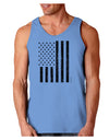 Stamp Style American Flag - Distressed Loose Tank Top by TooLoud-Loose Tank Top-TooLoud-CarolinaBlue-Small-Davson Sales