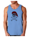 Pirate Skull Loose Tank Top-Loose Tank Top-TooLoud-CarolinaBlue-Small-Davson Sales