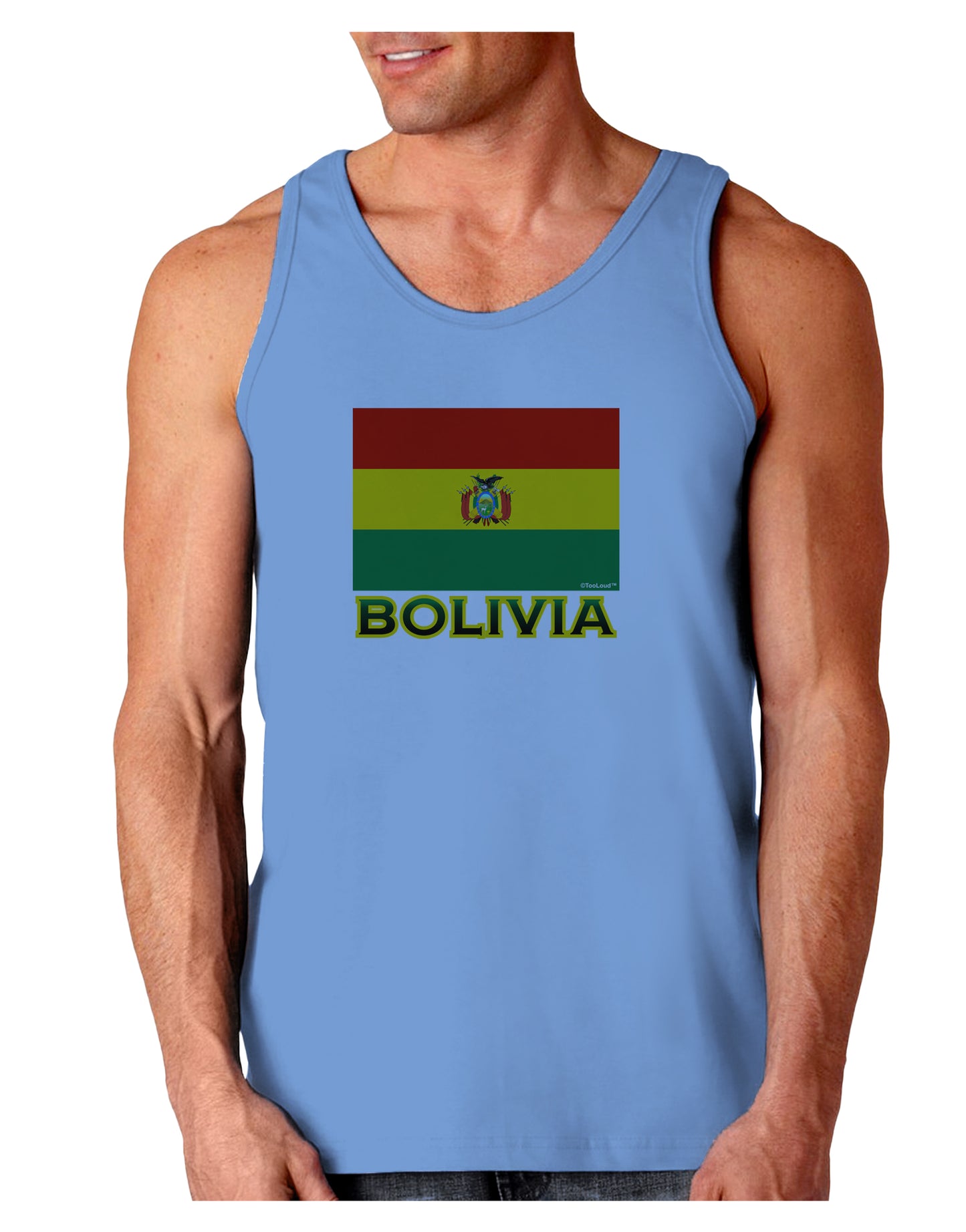 Bolivia Flag Loose Tank Top-Loose Tank Top-TooLoud-CarolinaBlue-Small-Davson Sales