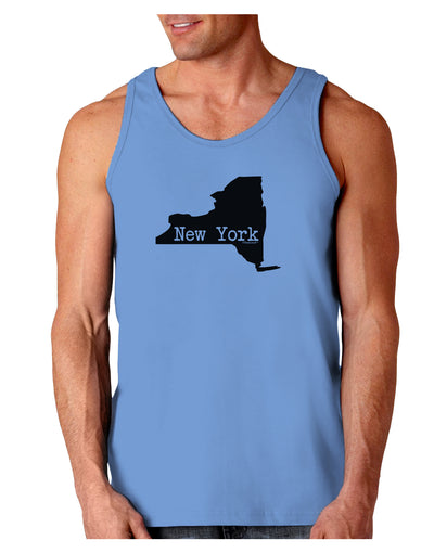 New York - United States Shape Loose Tank Top by TooLoud-Loose Tank Top-TooLoud-CarolinaBlue-Small-Davson Sales