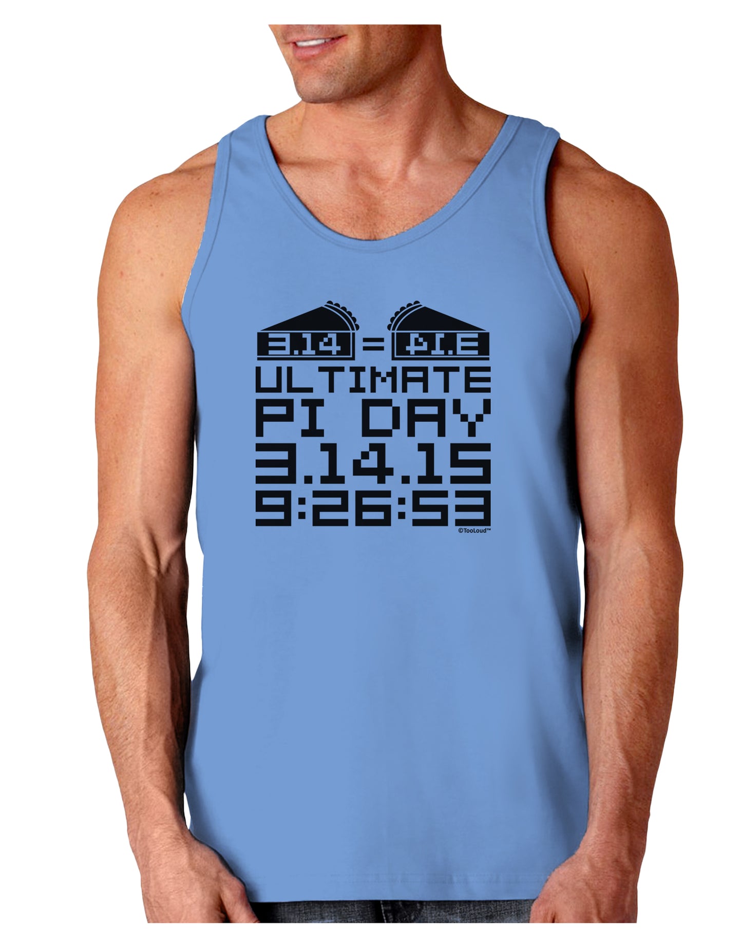 Ultimate Pi Day Design - Mirrored Pies Loose Tank Top by TooLoud-Loose Tank Top-TooLoud-CarolinaBlue-Small-Davson Sales
