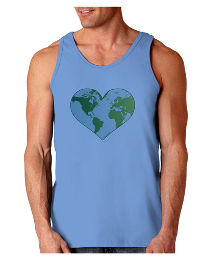 World Globe Heart Loose Tank Top-Loose Tank Top-TooLoud-CarolinaBlue-Small-Davson Sales