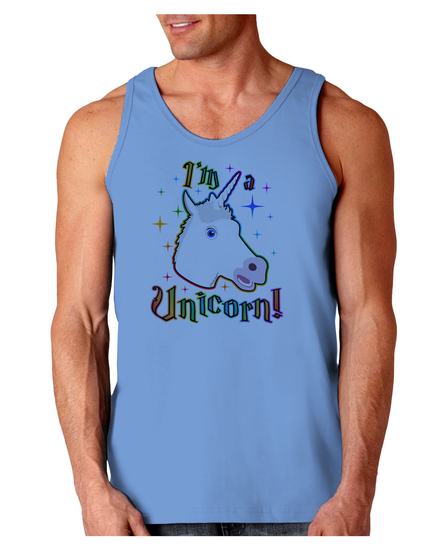 I'm a Unicorn Loose Tank Top-Loose Tank Top-TooLoud-CarolinaBlue-Small-Davson Sales