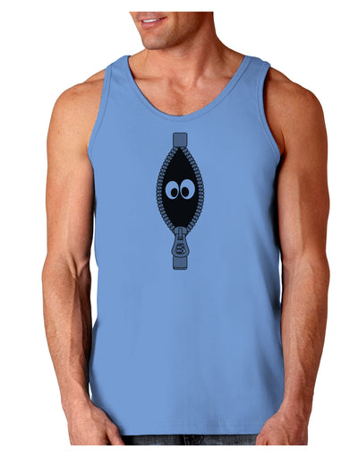 Funny Eyes Peeking Out of Zipper Loose Tank Top by TooLoud-Loose Tank Top-TooLoud-CarolinaBlue-Small-Davson Sales