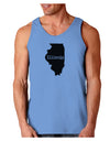 Illinois - United States Shape Loose Tank Top by TooLoud-Loose Tank Top-TooLoud-CarolinaBlue-Small-Davson Sales