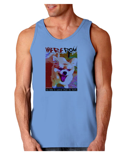 WerePom - Werewolf Pomeranian Loose Tank Top by TooLoud-Loose Tank Top-TooLoud-CarolinaBlue-Small-Davson Sales