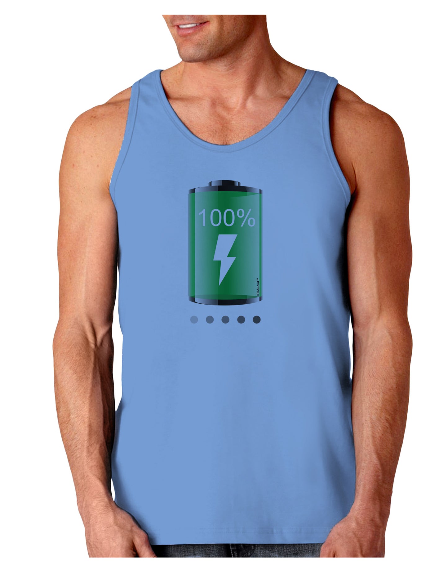 Full Energy 100 Percent Loose Tank Top-Loose Tank Top-TooLoud-CarolinaBlue-Small-Davson Sales
