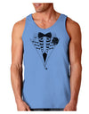 Skeleton Tuxedo Halloween Loose Tank Top-Loose Tank Top-TooLoud-CarolinaBlue-Small-Davson Sales